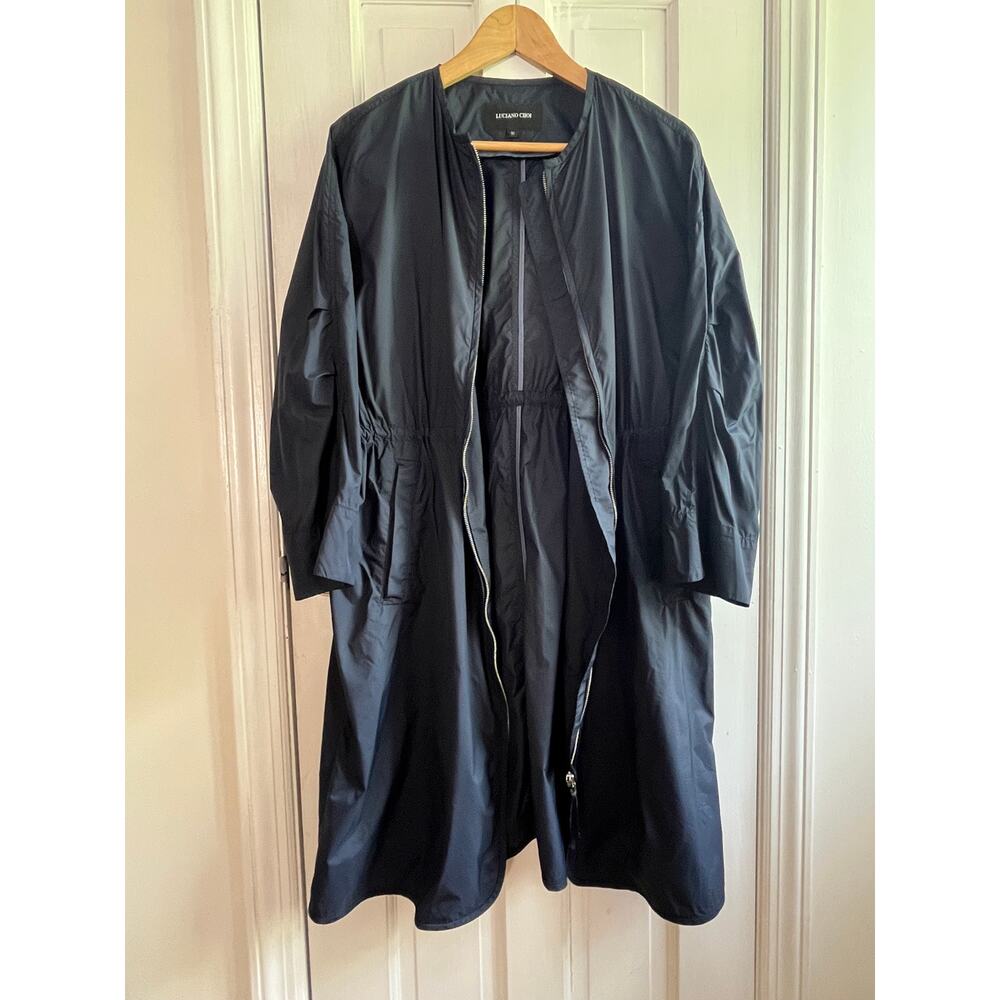 Luciano Choi Luxury Tech Parka / Lightweight Trench - US L - 💎 Rhinestone Zip - Picture 5 of 10